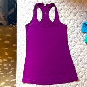 LULULEMON Racerback hip length tank. Magenta. Size 6
